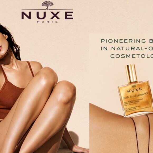 NUXE Huile Prodigieuse Shimmer Multi-Purpose Dry Oil - Luxurious Radiant Glow - Picture 4 of 10